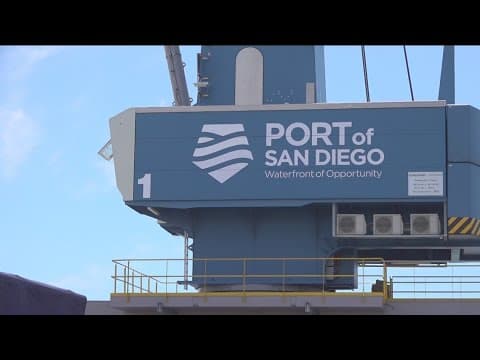 Port reducing its pollution output with new electric cranes