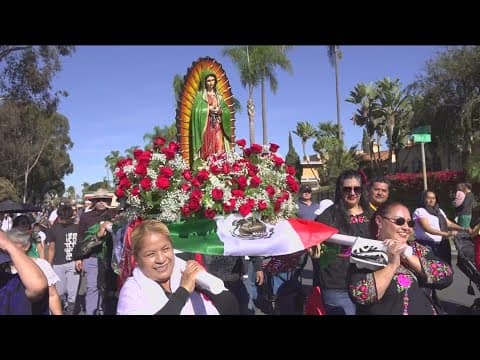 Hundreds celebrate Our Lady of Guadalupe in San Diego procession