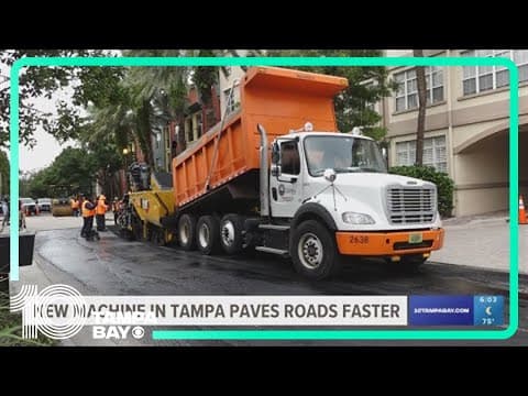 New machine in Tampa to pave roads faster, fix potholes