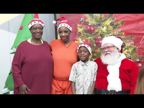 Incarcerated mothers in Harris County reunite with their children for Christmas