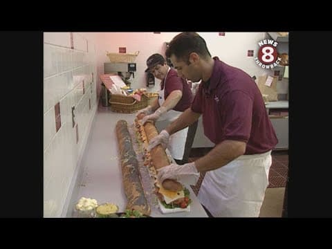 D.Z. Akin's introduces a six foot sandwich in 1999