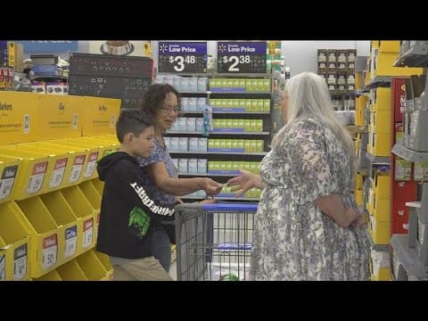 Walmart surprises 8 families with gift cards for back to school shopping