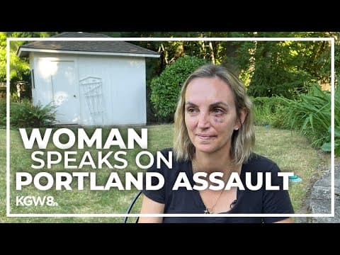 Woman speaks out after being struck with metal bottle in 'random assault'