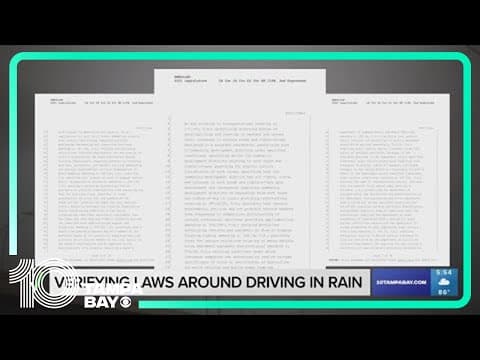 We VERIFY: Hazards on while driving in rain? What about headlights?