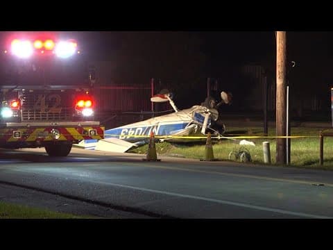 Raw video: 1 dead after small plane crashes near West Houston Airport