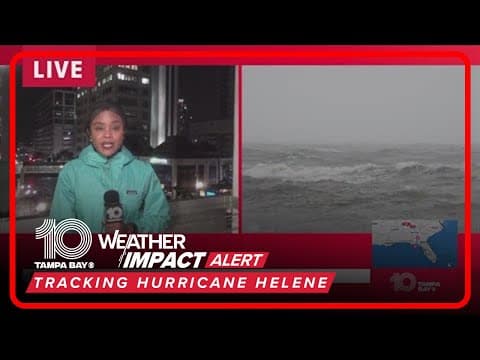 Winds intensifying in Downtown St. Pete during Hurricane Helene