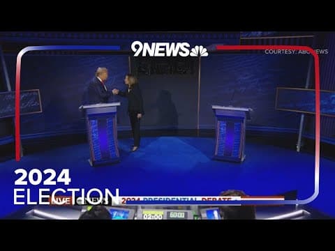 Kamala Harris, Donald Trump shake hands before presidential debate