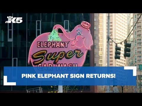 Pink Elephant sign returns!