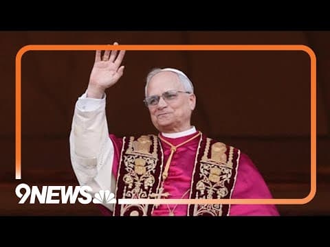 Robert Prevost, first American pope, makes first public appearance