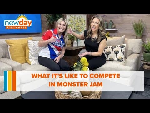 Female Monster Jam driver on competing in a male-dominated sport - New Day NW