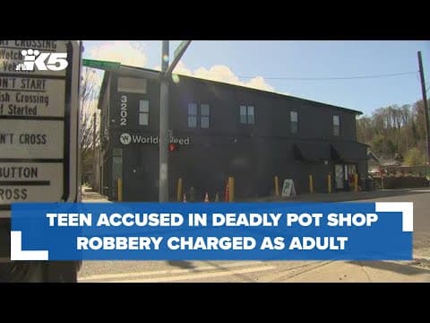 Teen accused of killing pot shop employee will be charged as adult