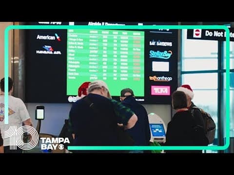 Tampa International Airport seeing some delays on Christmas Eve