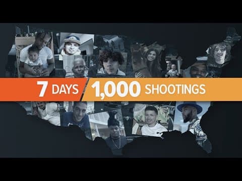 7 days and 1,000 shootings in America