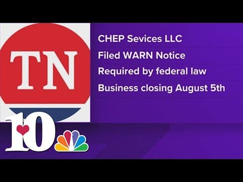 CHEP Services to lay off 58 people starting in August