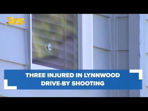 Three people, including two teenagers, injured in Lynnwood drive-by shooting