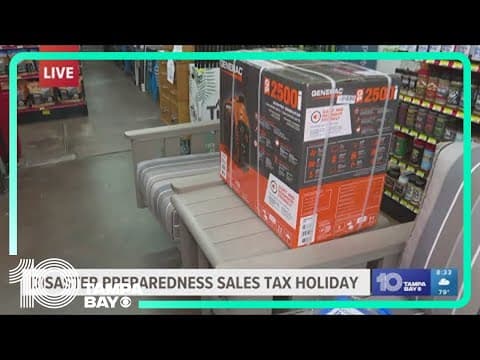 Floridians can buy hurricane supplies tax-free for limited time
