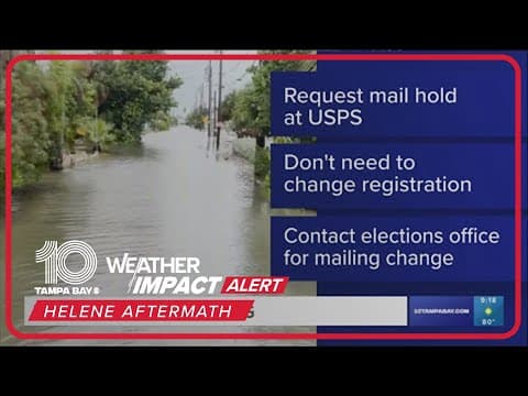 How Helene is affecting voting in Florida
