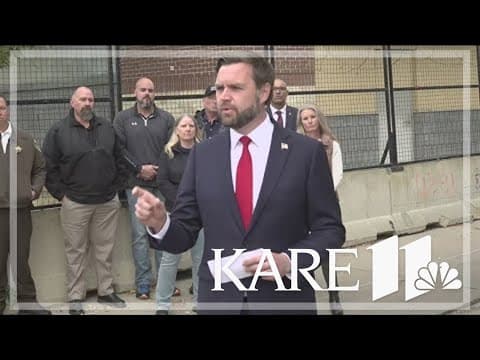 JD Vance stops in Minneapolis, holds press conference outside Third Precinct