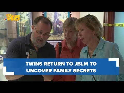 Twins born at JBLM during World War II return to learn more about family's history