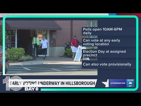 Early voting begins in Hillsborough, neighboring counties