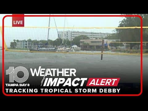 Gulfport boats wash ashore as waters rise from storm surge
