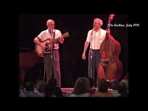 The Smothers Brothers perform at the Columbus Zoo and Aquarium in 1991