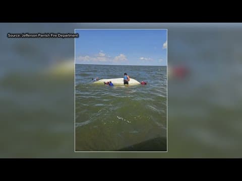 Four saved from capsized boat in Louisiana, family praised for aiding rescue