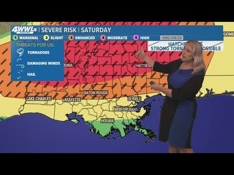 New Orleans 6pm Weather: Tornado Watch for parts of Northshore with severe storms