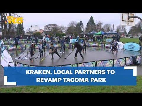 Seattle Kraken teams up with NHL and local partners to refurbish Tacoma park