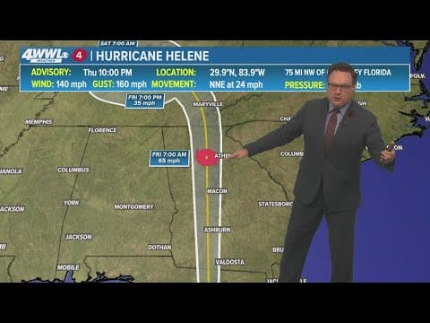 Tropical Update: Hurricane Helene moving, impacts far reaching with wind and heavy rain threat