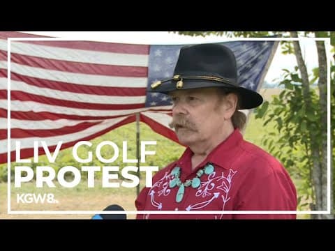 Family of Fallon Smart protests Saudi-backed LIV Golf tournament