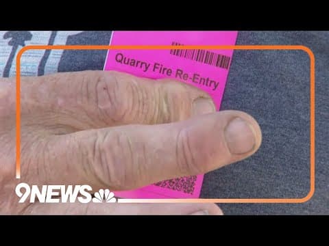 Quarry Fire evacuees pick up re-entry passes for neighborhood access