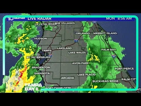 LIVE RADAR | Showers, storms move across Tampa Bay area
