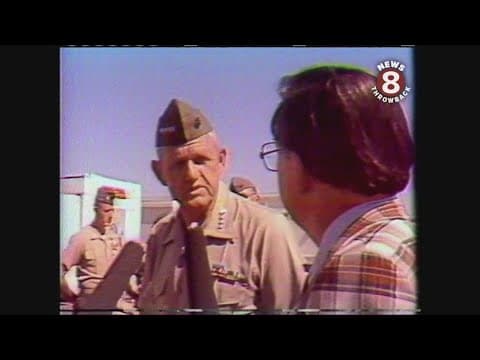 Commandant of the Marine Corp General Louis H. Wilson visits Camp Pendleton in 1976