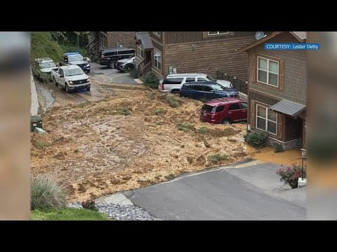 No one in danger after mudslide at cabin resort in Pigeon Forge
