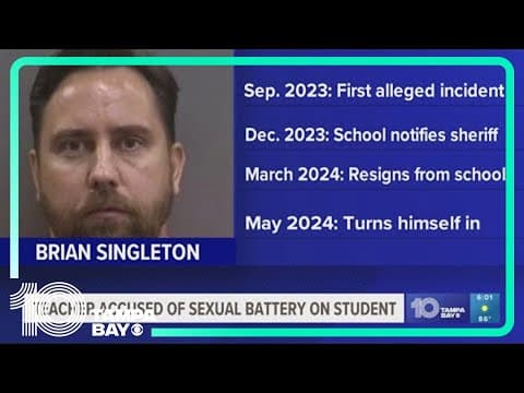 Former art teacher accused of sexual battery on student