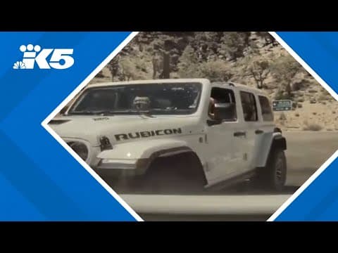 Tesla drives itself away from accident after getting hit by Jeep