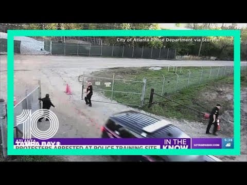 Protesters burn construction equipment, throw explosives at police at Atlanta public safety training