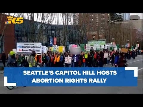 Capitol Hill hosts abortion rights rally on 50-year anniversary of Roe v. Wade decision