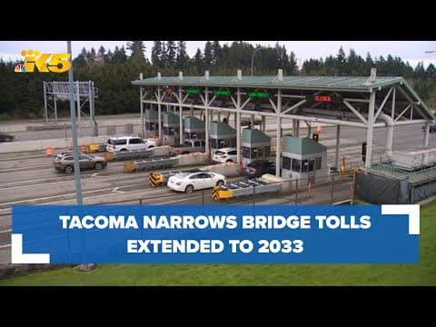 Drivers to pay Tacoma Narrows Bridge tolls longer than expected to cover construction costs