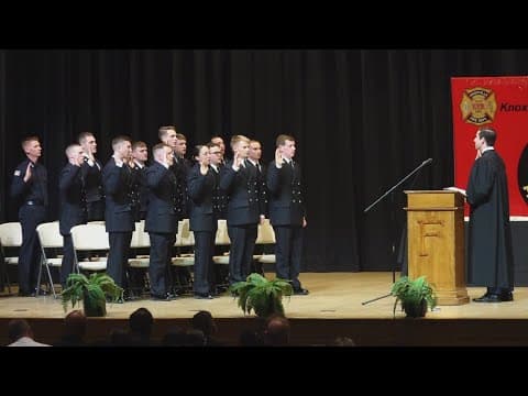 Knoxville Fire Department celebrates graduation of 15 firefighters after months-long training
