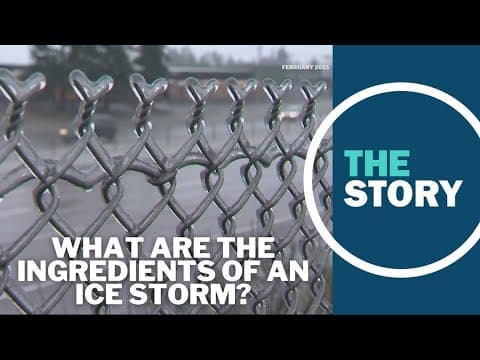 What causes an ice storm like the one that hit Oregon in February 2021?
