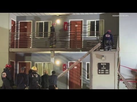 Woman escapes injury when SUV slams into Indianapolis hotel