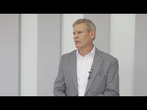 Gov. Bill Lee visits Richard L. Bean Juvenile Detention Center, speaks on recent controversy