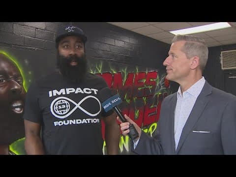 Former Rockets' star James Harden reveals RAK room at HISD school