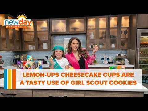 These Lemon-Ups Cheesecake Cups are a delicious use of Girl Scout Cookies - New Day NW