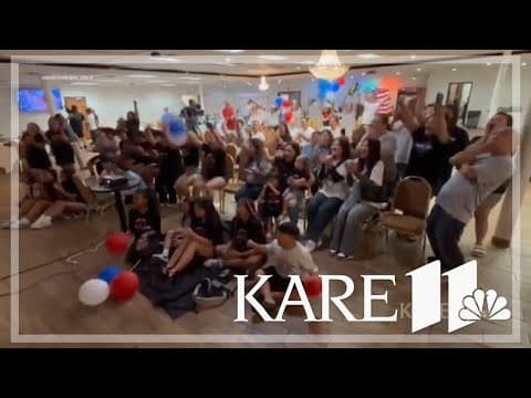 WATCH: Suni Lee's family and friends react to the results of the #Paris2024 women's team final