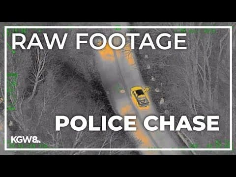 Portland police chase suspects firing gun out of truck | Surveillance video