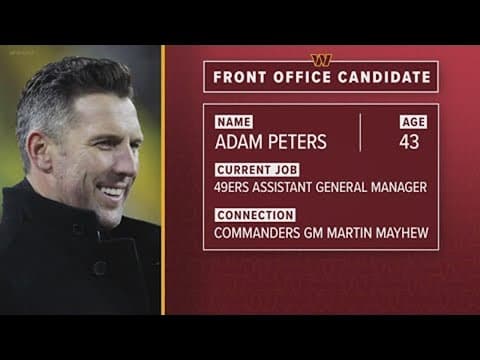 Commanders hire Adam Peters as General Manager