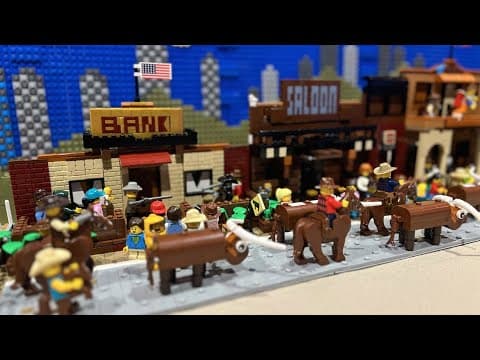 North Texas 9-year-old wins major Lego honor for his recreation of the Fort Worth Stockyards